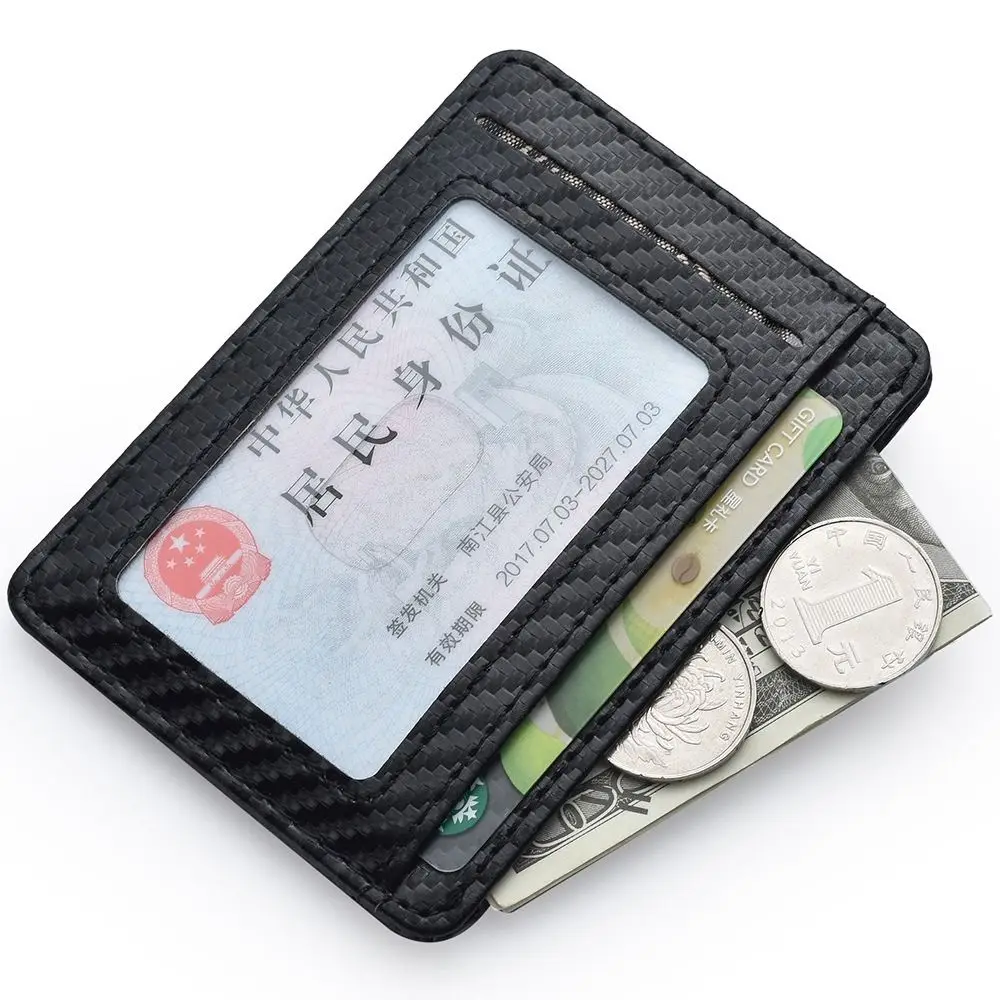 Fashion PU Leather Card Holder Multiple Pockets 5 Colors Money Bag Ultra Thin Coin Purse Men Women