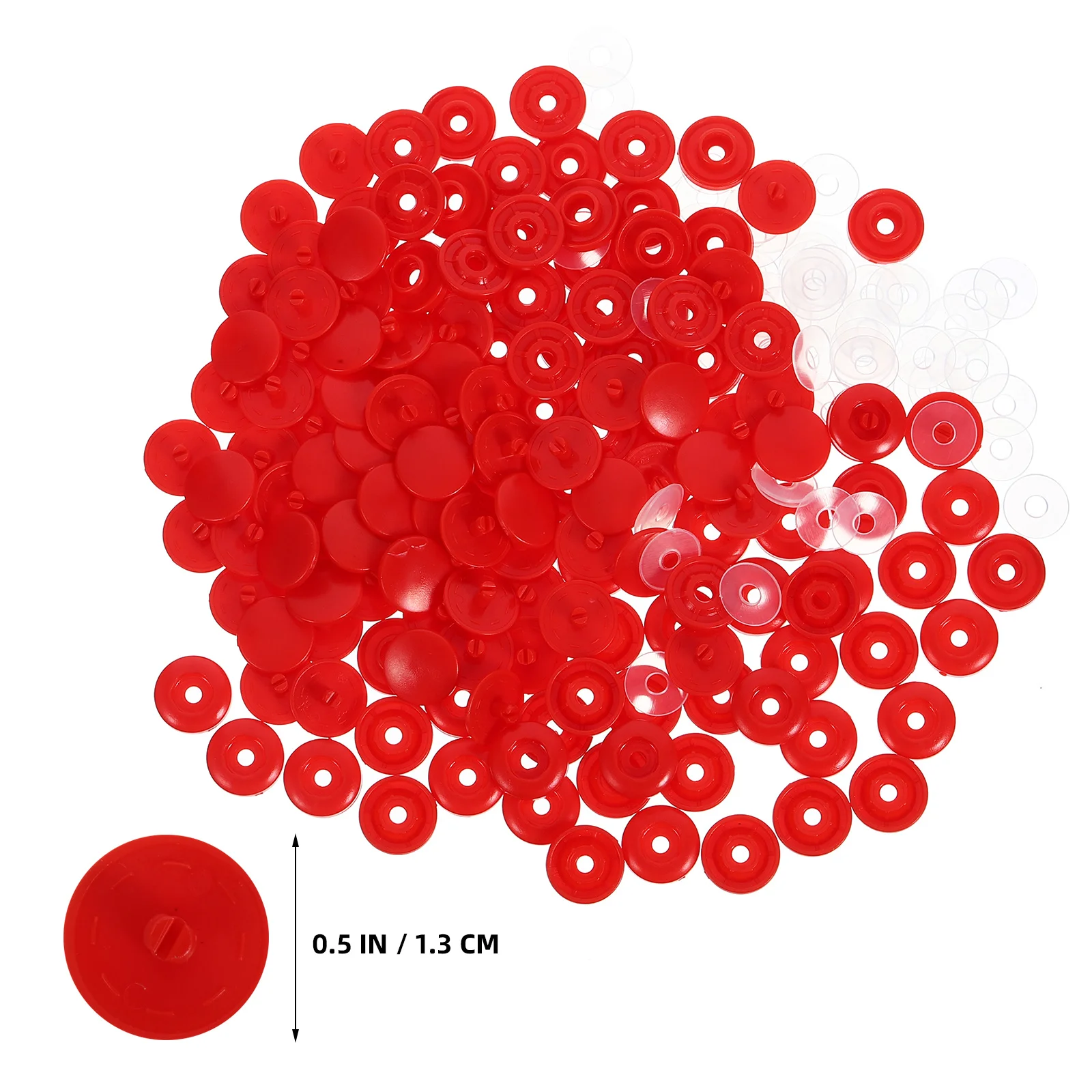 

100Sets Snap Fasteners Plastic Buttons for Clothes Shirts No Sewing DIY Crafts Clothes Buttons Snap Fasteners Snaps