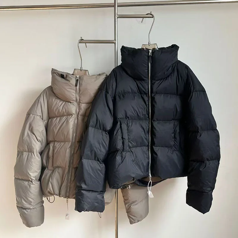 

Women's winter jacket 2025 New 90 white duck down filled down jacket High neck windproof thick coat y2k down coats Puffer coats