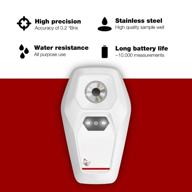 Digital Refractometer - Beer Wort Extract, Fruit Sugar Content, Reef Tank Salinity, Honey Moisture, Coffee TDS - Brix