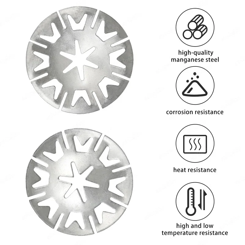 50/20/10 Pcs Heat Shield Clips Exhaust Heat Shield Clips Metal Locking Star Washers Underbody Shield Fasteners Shield 30mm