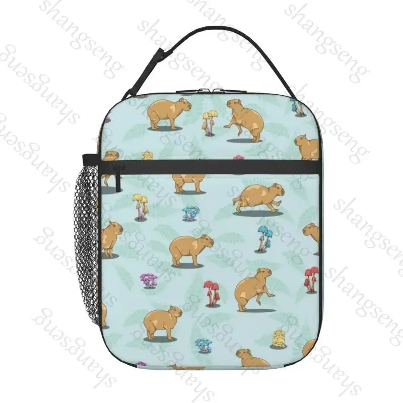 Lunch Bag insulated bag,student thickened waterproof Bento Bag Outdoor Travel Ice Pack, Picnic Bag, Lunch Bags Cartoon capybara
