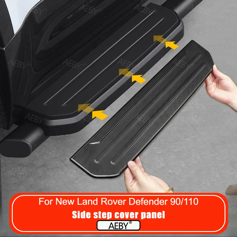For New Land Rover Defender 90/110 2020-2026 Side step decorative panel,Stainless steel door sill pedal cover decoration