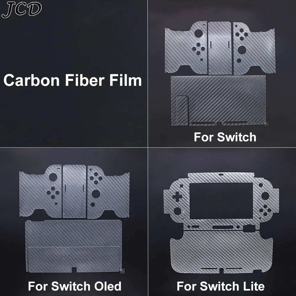 

JCD Carbon Fiber Film For Switch Skin Sticker Protective Film For Nintend Switch Lite NS Oled Console and Joy-Con Controller