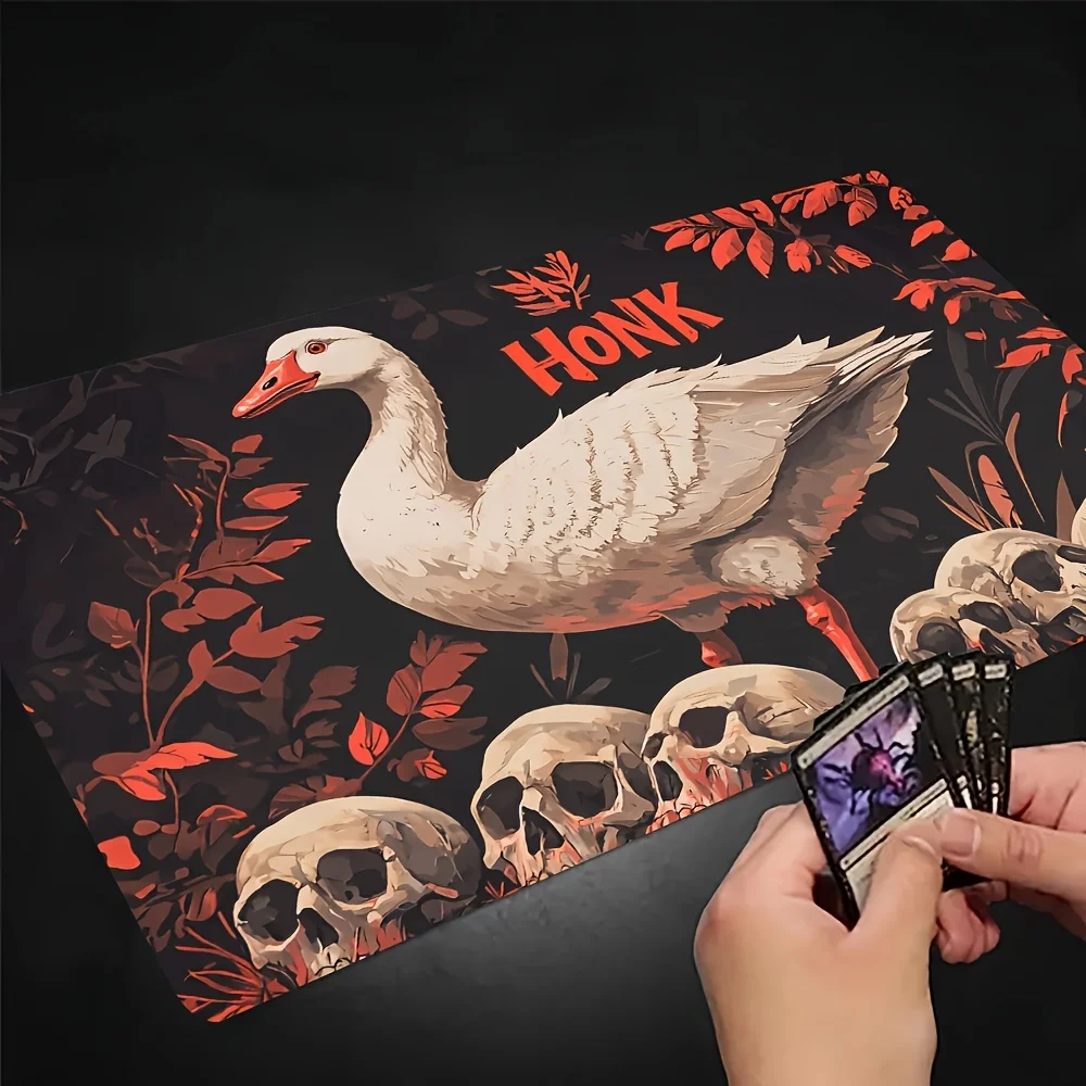 tapete-de-jogo-honk-goose-and-skulls-tapete-de-mesa-de-borracha-antiderrapante-com-bordas-costuradas-compativel-com-jogos-de-cartas-colecionaveis