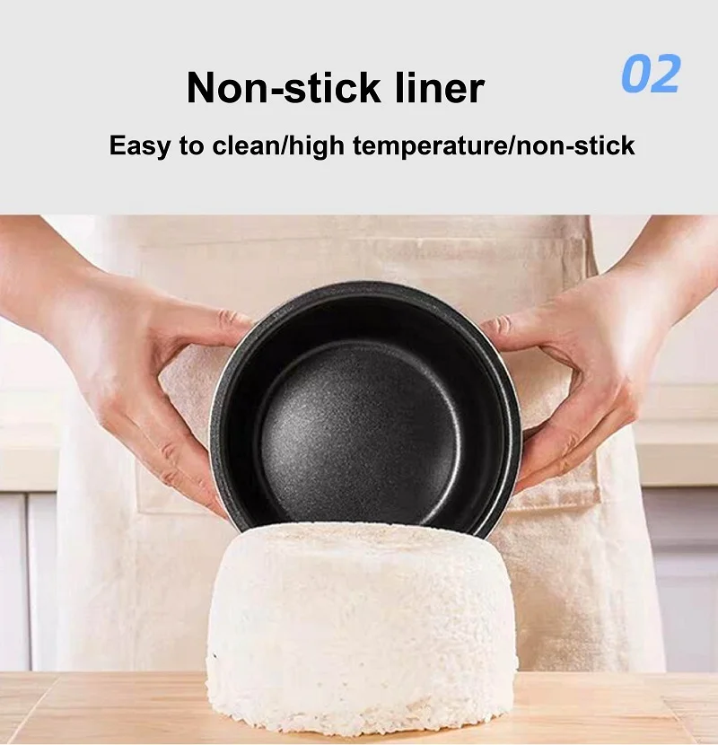 24 فولت سيارة جهاز طهي الأرز غير عصا جهاز طهي الأرز متعدد الوظائف وعاء المحمولة سخان الطعام العزل وعاء مناسبة للشاحنات/السيارات 1.5L