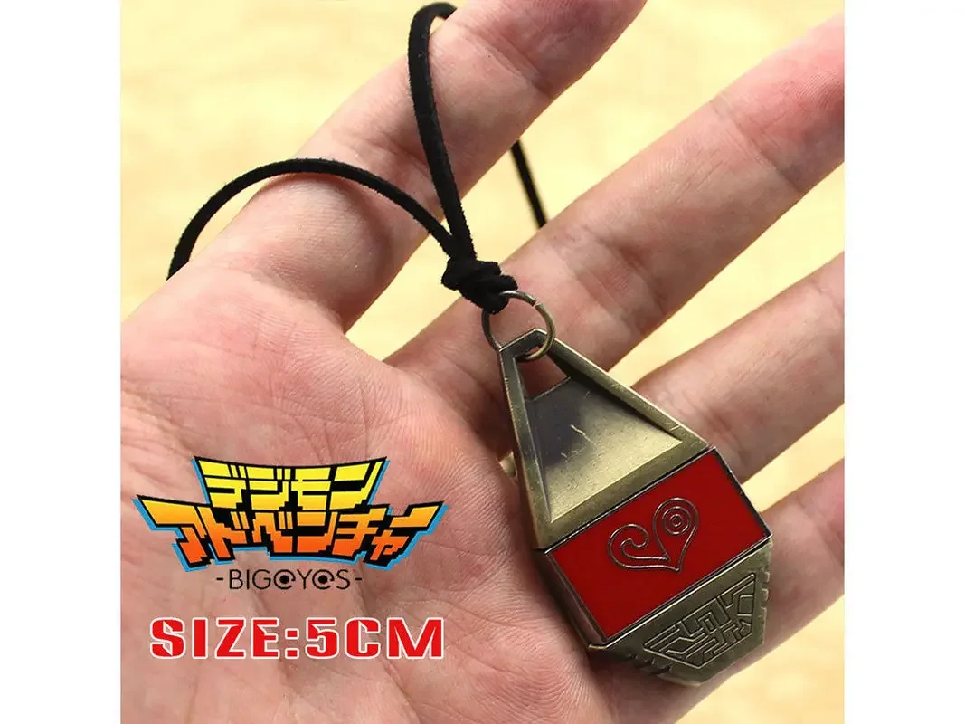 Digimon Adventure Tag & Crest Necklace Digital Monster Courage/Friendship/Love/Hope Evolution Badge Magnetic Pendant Gift Toy