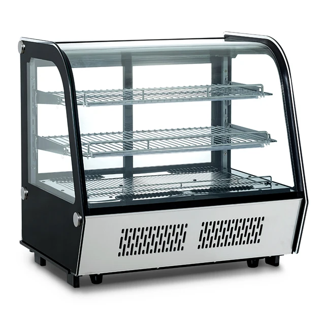 Commercial Countertop Cake Showcase  Display Refrigerator Cold Food Bars Chiller Display ETL CE Display Cooler Glass
