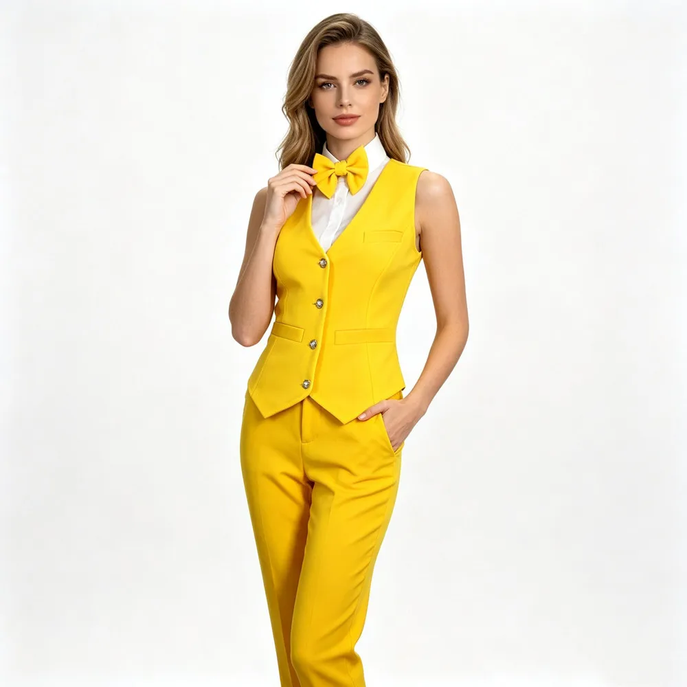 Female Jazz Dance Team Vest Pantsuit 2 Piece Set Nightclub Bar DJ Singer Dancer Stage Performance Costume Club Party Outfit