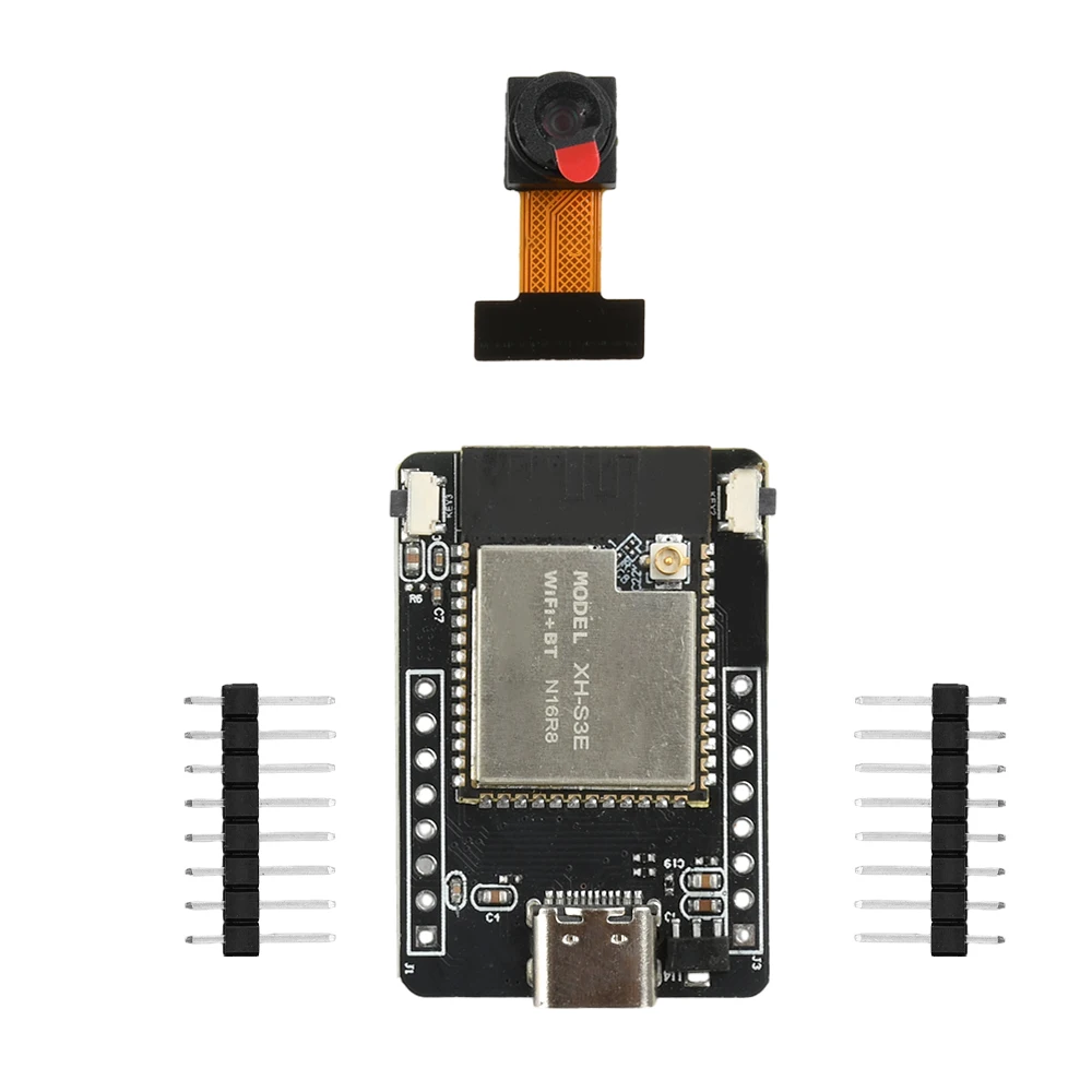 ESP32-S3 WROOM-1 N16R8 CAM Papan Pengembangan WiFi + Modul Bluetooth Kamera OV2640