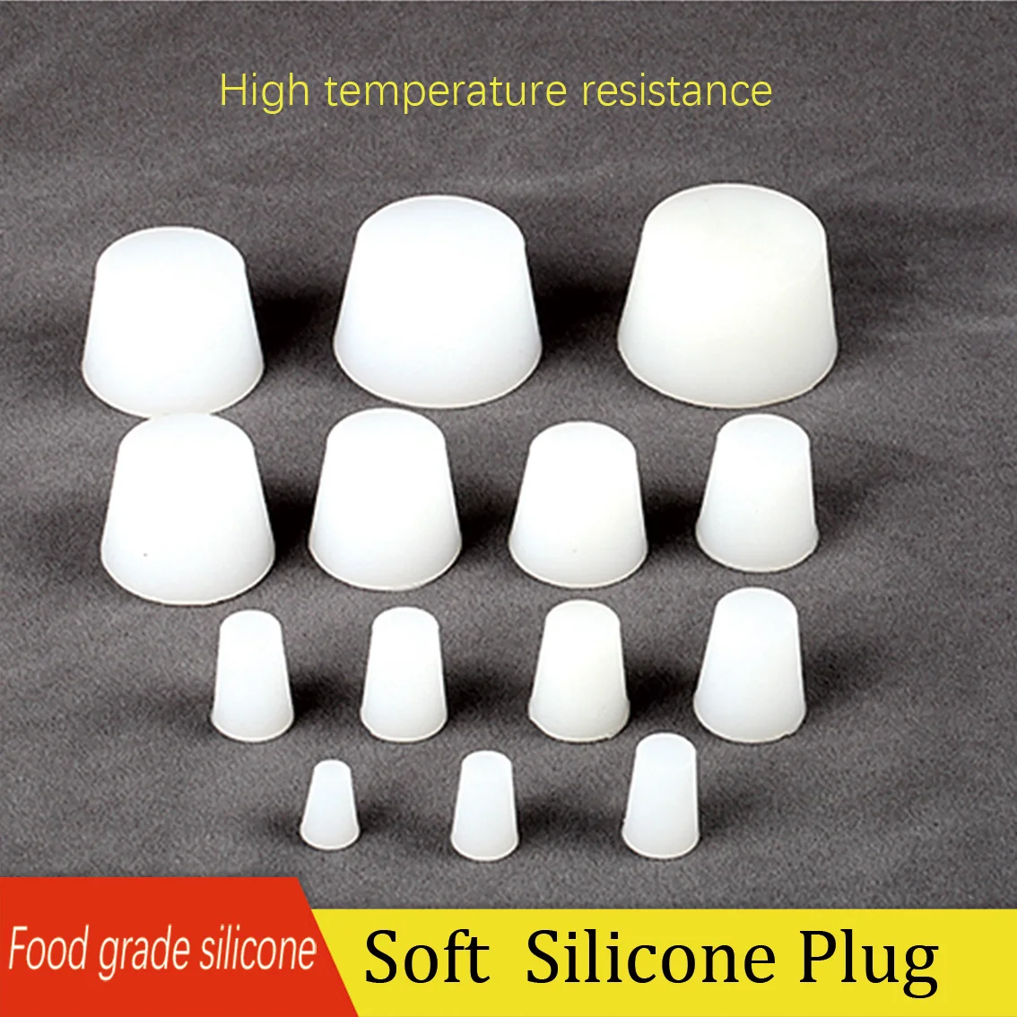 1/5Pcs Silicone Rubber Stoppers for Airlock Valves Fermentation Barrels Red Wine Bottle Stoppers Laboratory Test Tube Stoppers