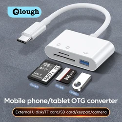 3-in-1 Card Reader Adapter Type C To SD TF Memory Card Reader USB Type C OTG Converter For Huawei Samsung Xiomi Phone Tablet