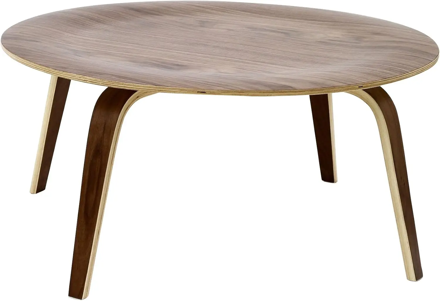 Modway Plywood Coffee Table in Walnut