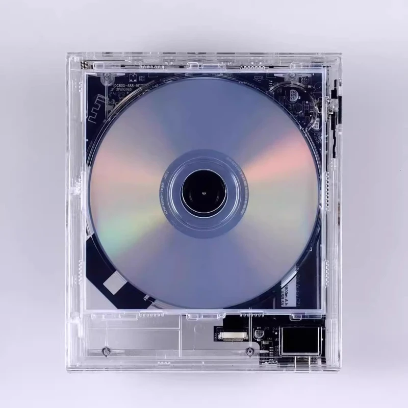 

Transparent Bluetooth CD player can be hung on the wall for decoration