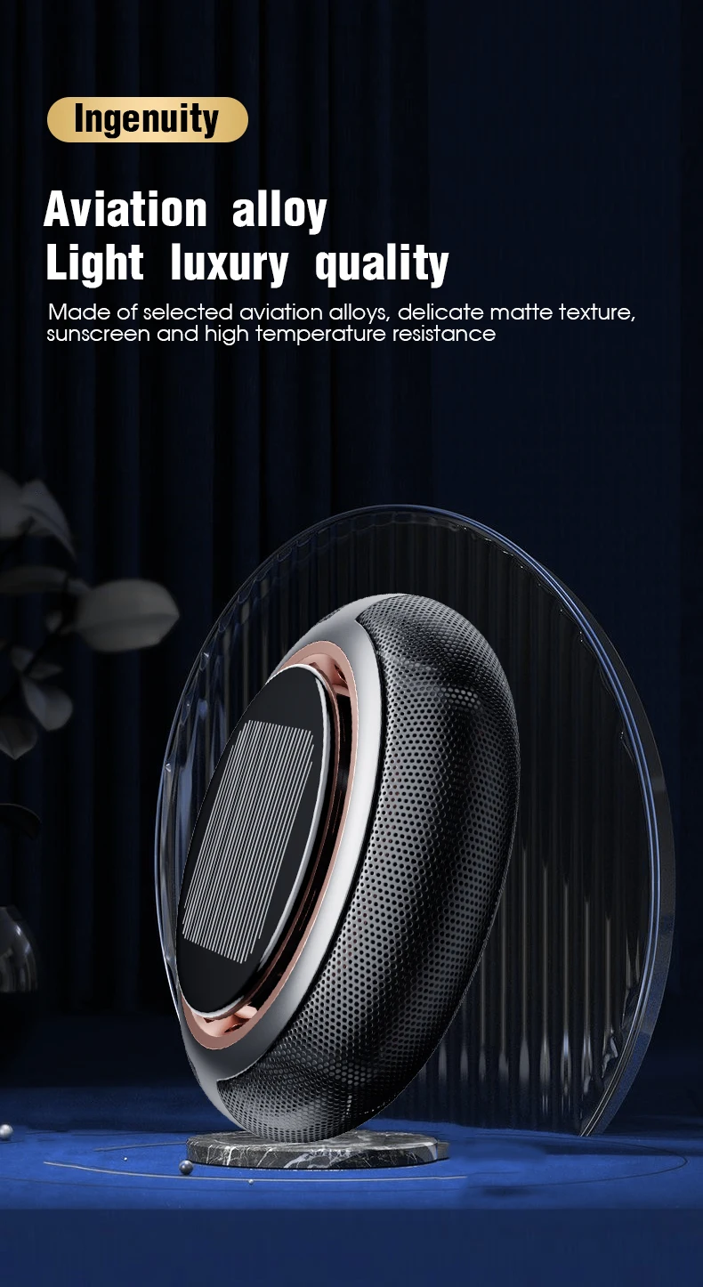 Neue hochwertige Solarenergie rotierende Aromatherapie Auto Lufterfrischer Parfüm Duft Aroma Diffusor Dekoration Zubehör – Detail 18