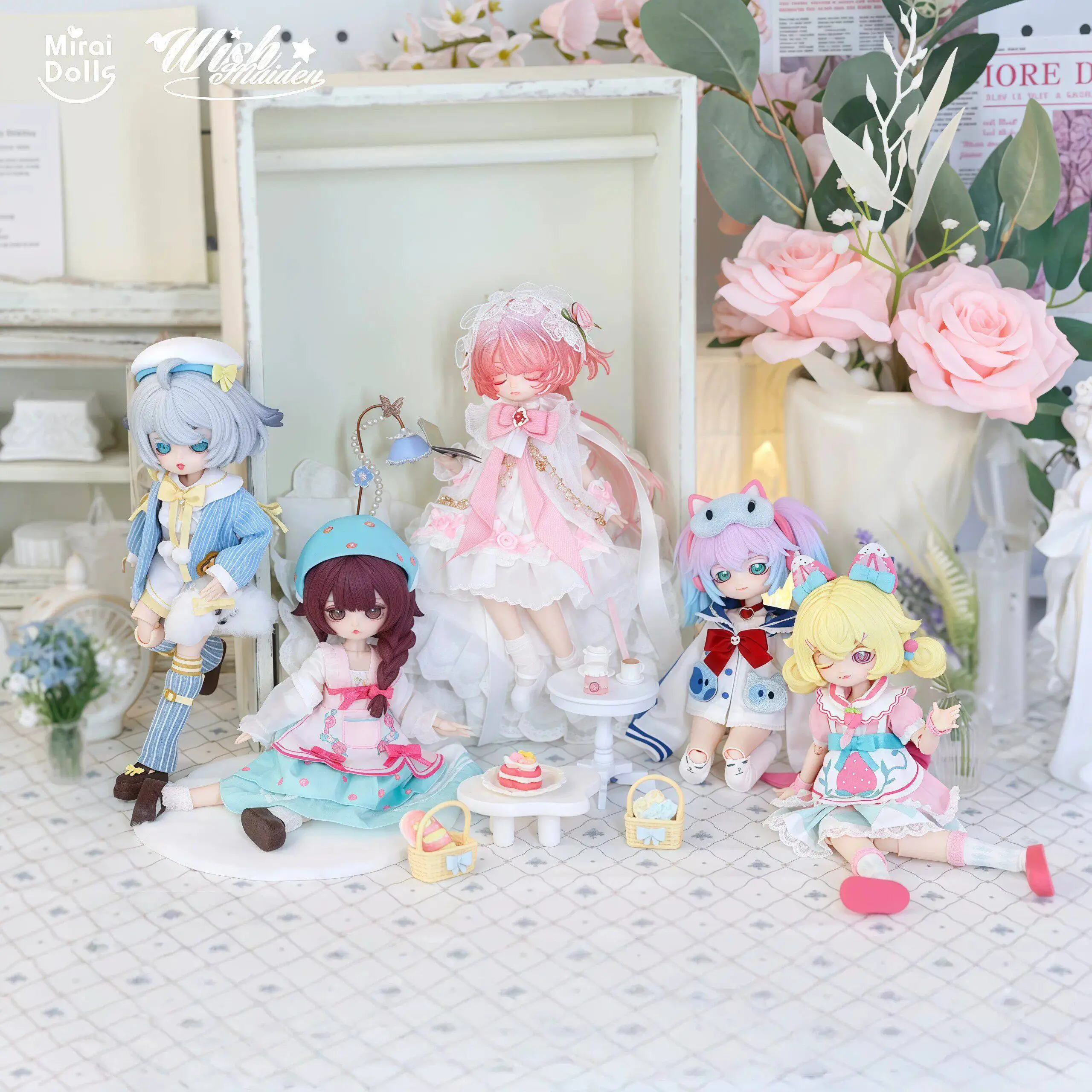 

Runaway Star Wish 1/8 BJD Ball Jointed Doll Blind Box Movable Joints Action Figure Art Toy Collection Model Gift for Women