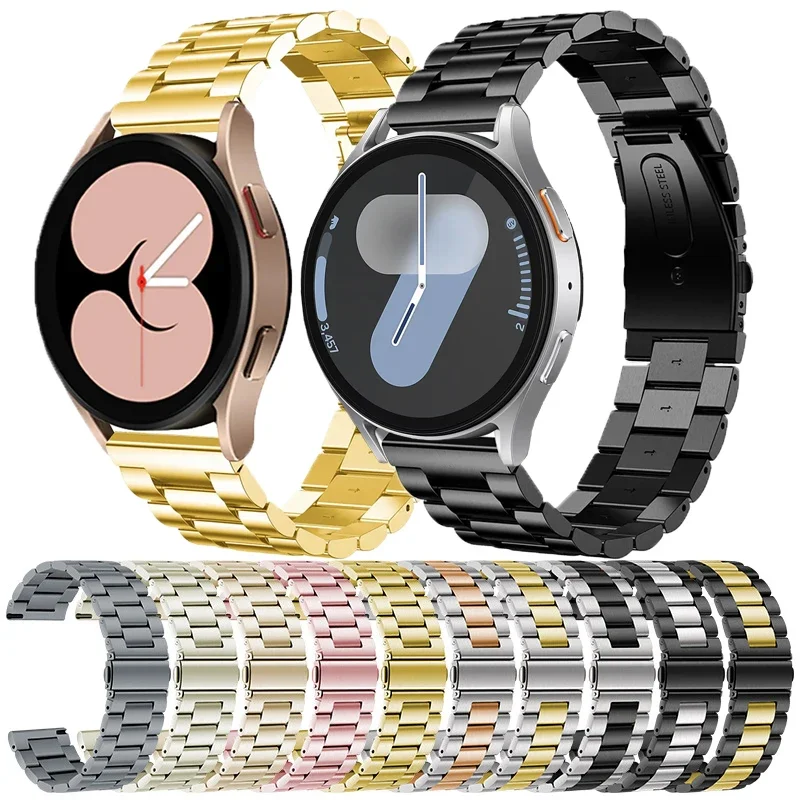 

Luxury Metal Strap For Samsung Galaxy Watch 4 5 6 7 40mm 44mm Galaxy 4 6Classic 47 46mm 5Pro 45mm Stainless Steel 20mm WatchBand