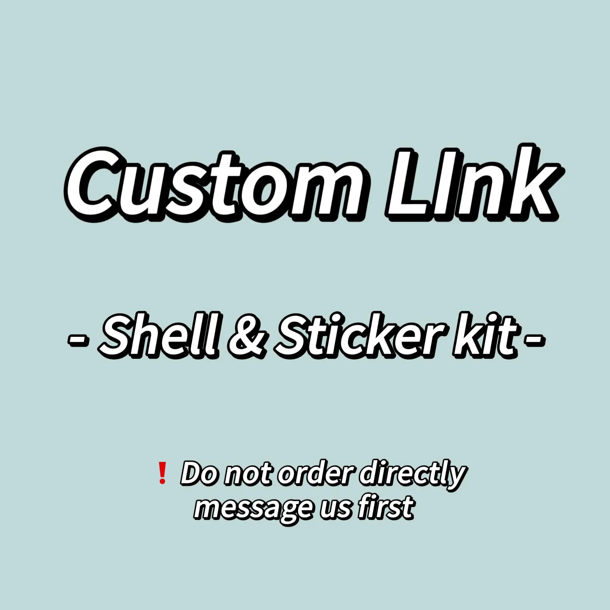 Customization Service Fee Replacement Shell and Sticker For Game Card DIY Housing Kit