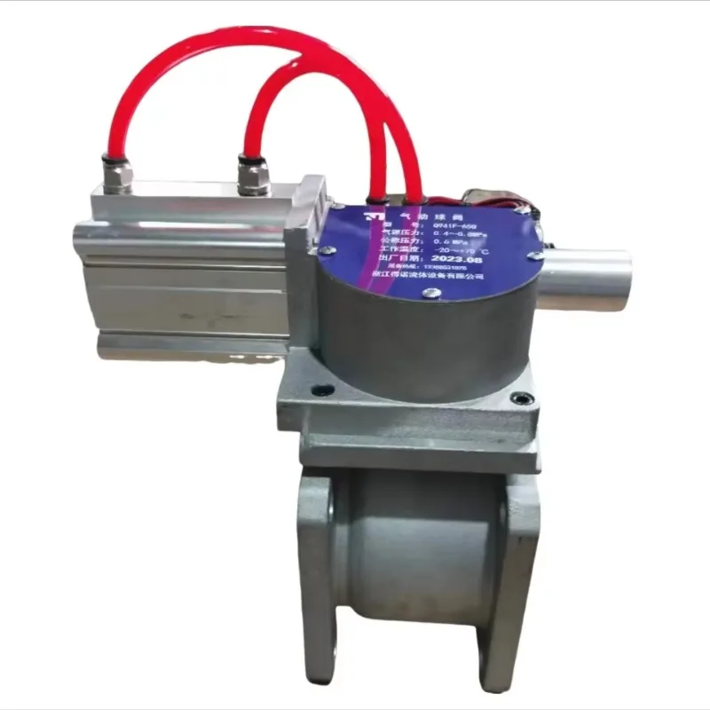 Pneumatic Control Aluminum Square Flanged Ball Valve