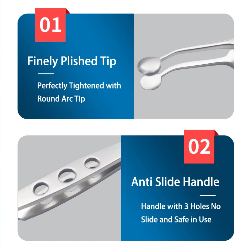 Ophthalmic Tweezers Clamp Metal Palpebral Gland Massager Meibomian Flap Eyelid Forceps Rolling Clip Eye Massage Stick Tool A1