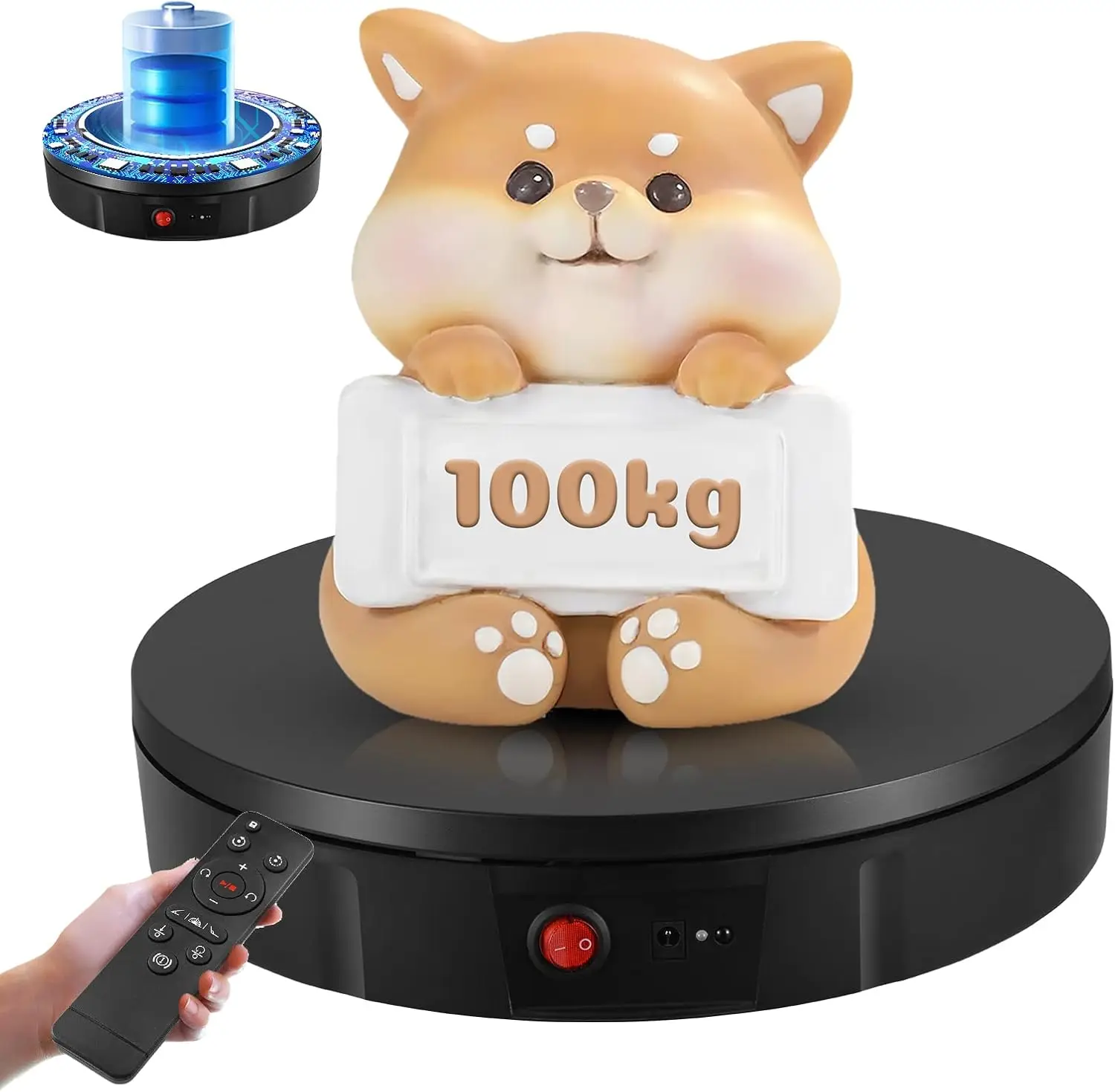 Électrique Colorable Professionnel avec Batterie Rechargeable, 100kg, 30cm, 360 °, existent, pour Bijoux