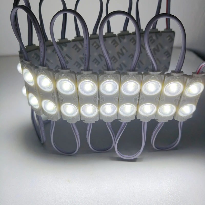 200pcs DC12V 2835 2LED Module Injection Outdoor Waterproof IP67 Strip Light for Shop Signboard Advertisement Sign Letter Decor