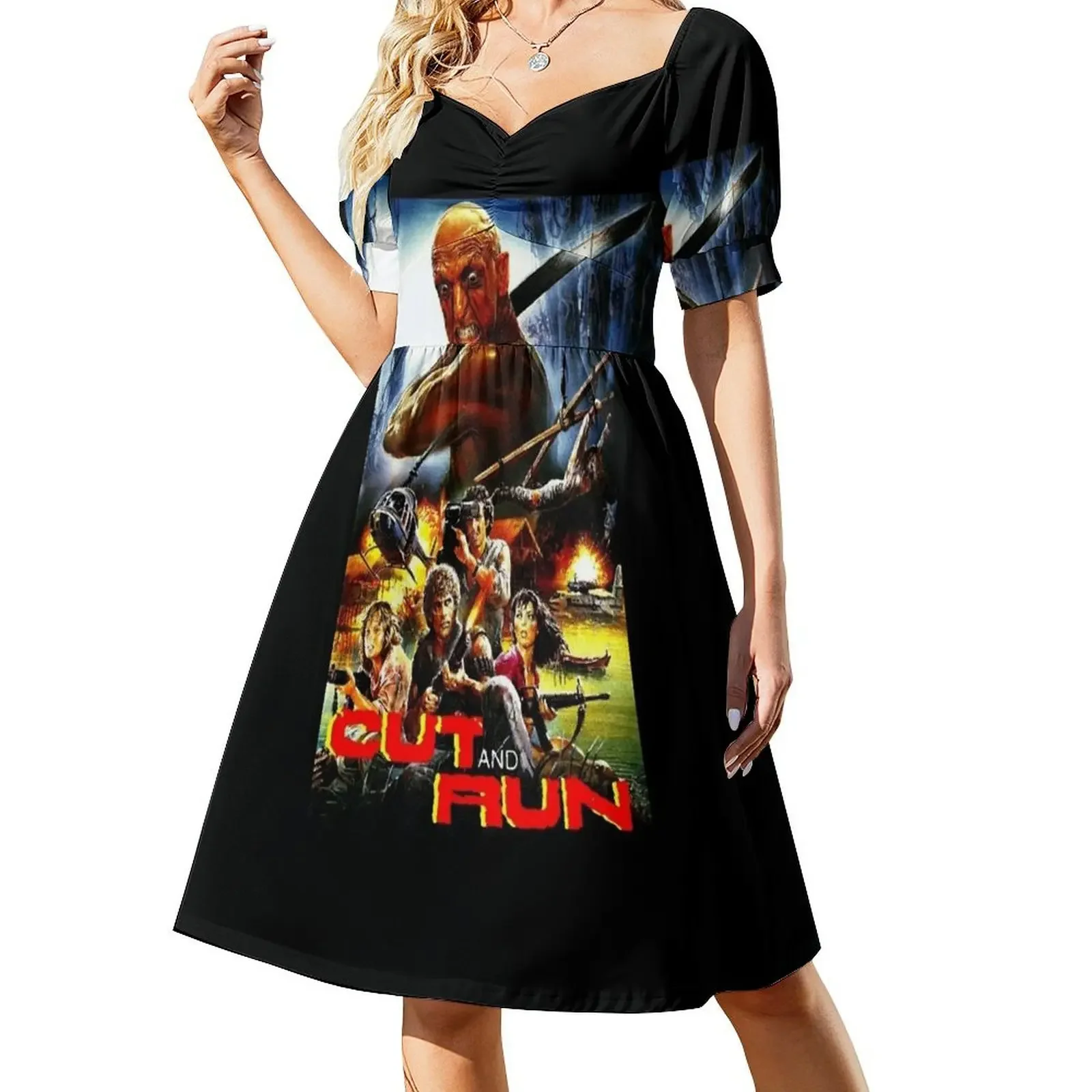 

Cut and Run Movie Poster Short-Sleeved Dress elegant dress dress summer dresses ladies 2025