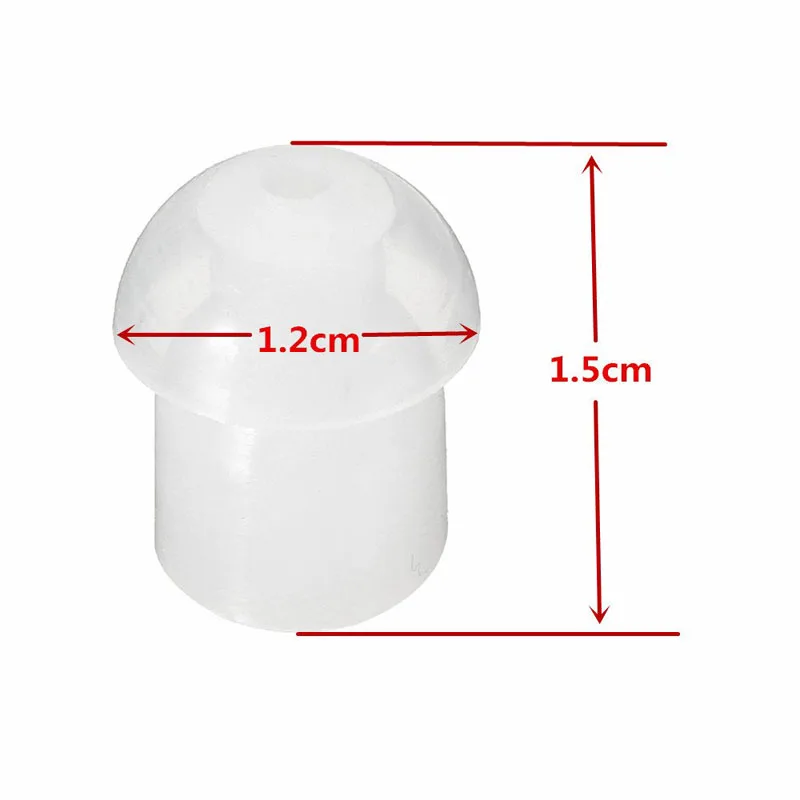 أطراف أذن فطر مطاطية من السيليكون ، سماعات أذن بديلة لـ FBI ، لفائف صوتية ، نمط أنبوب الهواء ، ميكروفون PTT ، سماعة أذن ، 50 *