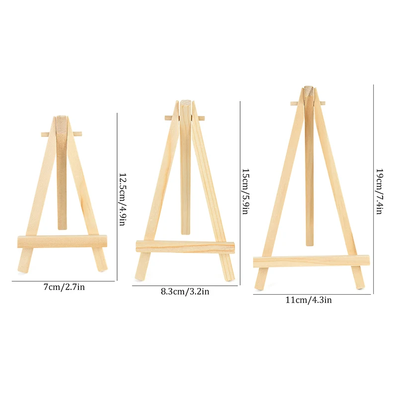 5pcs Wooden Mini Stand Wedding Table Place Cards Holders Name Place Card Display Easels For Birthday Party Decoration