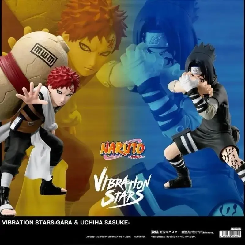 

Genuine Bandai Banpresto Naruto Vibration Stars Uchiha Sasuke Gaara Anime Figure Model Desktop Ornament Doll Toy Kid Gift