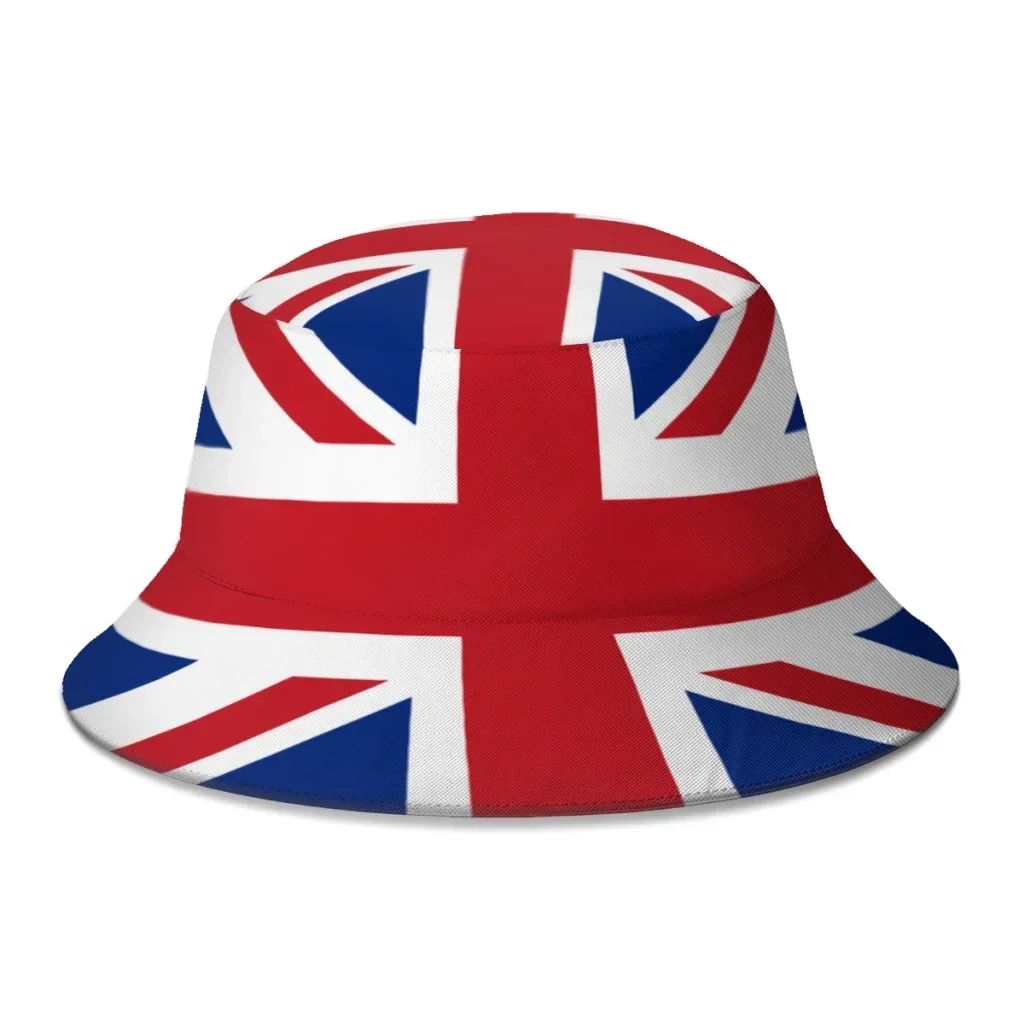 

British Flag Fisherman Cap Hip Hop Gorras Summer Unisex Printing Bucket Hat Outdoor Gardening Beach Camping Hiking Fishing Caps