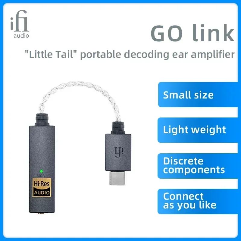 iFi GO link USB Balanced DAC Portable Headphone Amplifier Dongle Dynamic Range Enhancement Total Harmonic Distortion Decoder