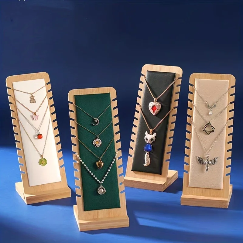 Wooden Necklaces Jewelry Rack Select S/M/L Earring Hair Organizador Bracelet Display L-shaped Bracelet Display
