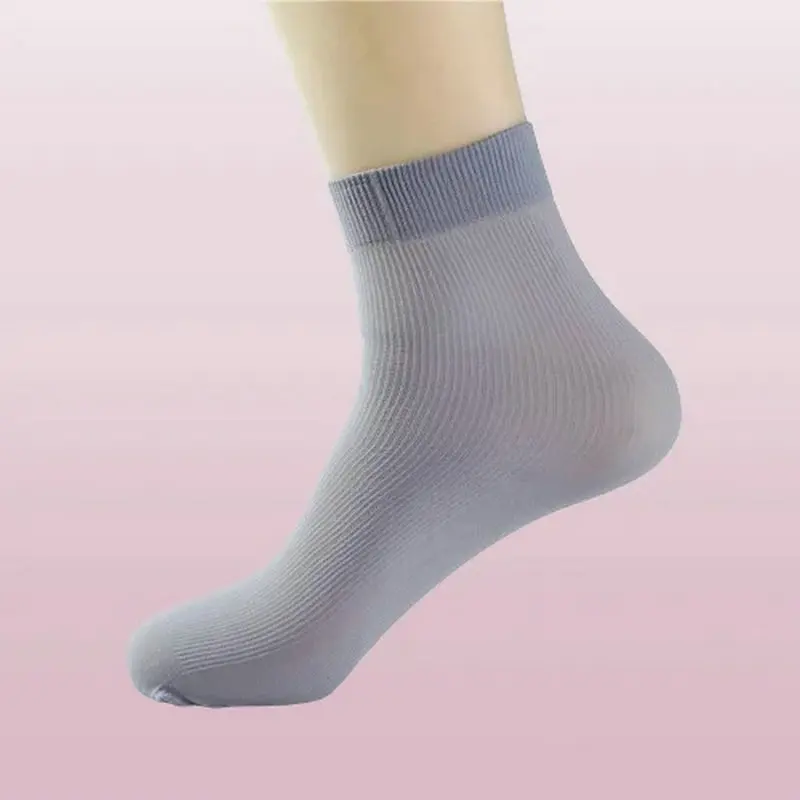 5/10 Pairs 2024 New Fashion Men's Summer Thin Business Lazy Foot Bath Sweat-absorbing Disposable Socks Men's Stockings Mid-tube