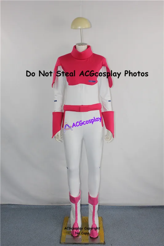 

Gundam Lacus Clyne Pink White Bodysuit Plugsuit cosplay costume acgcosplay include hair pin