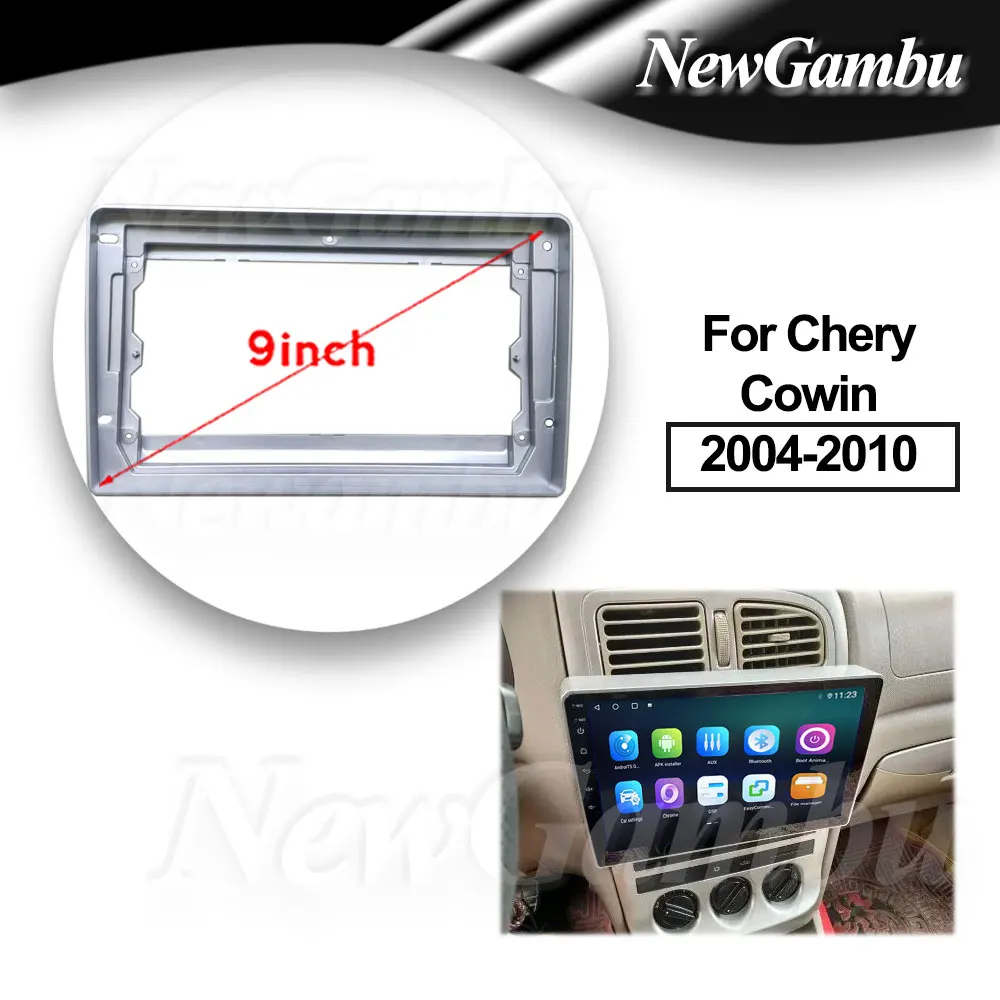 

9 дюймов для Chery Cowin 2004-2010 рамка аудио адаптер комплекты отделки панели приборной панели радио плеер экран 2 Din