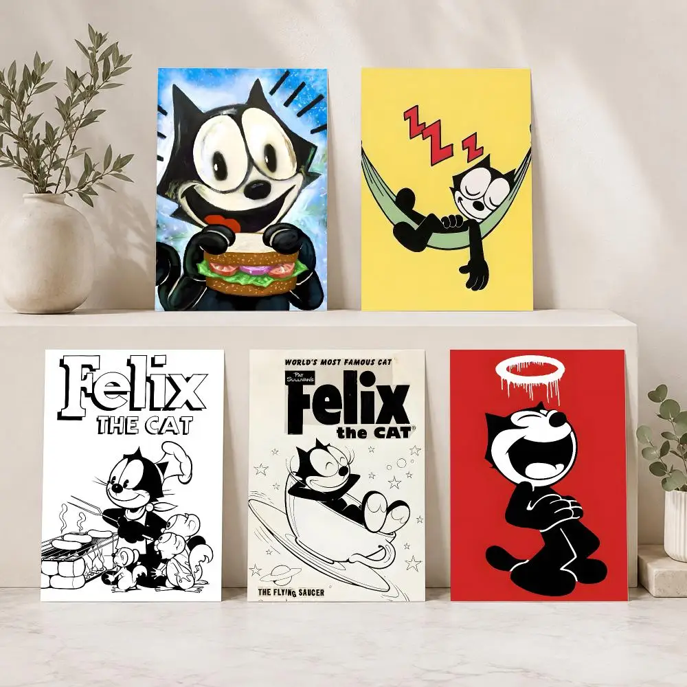 Cartoon F-Felix The Cat Painting Calligraphy Durable Canvas Poster Wall Hanging Home Interior Decoration Art Mural Gift