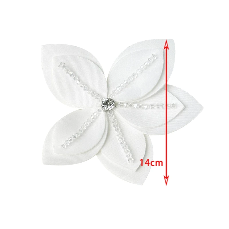 5pcs petal beading rhinestone clothing sewing wedding dress dress diy accessories