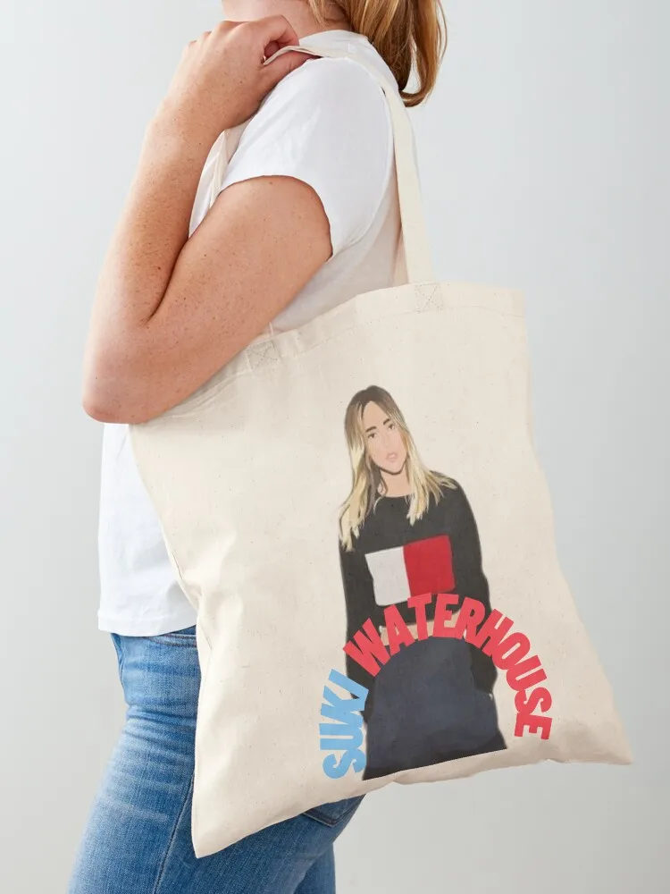 suki waterhouse ,sam claflin Tote Bag Fabric bag cute tote bag Women's shopping foldable reusable Canvas Tote