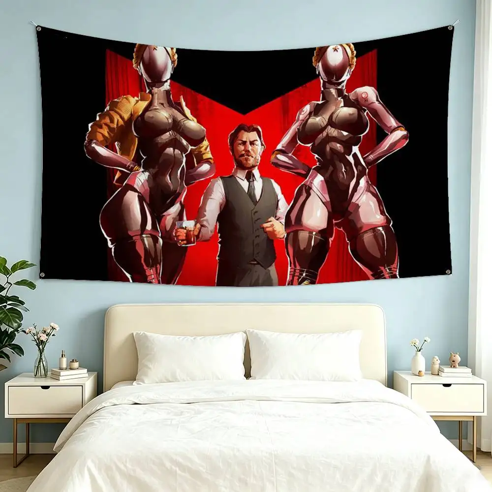 A-Atomic H-Heart Game Flags for Bedrooms Home Decor Items Outdoor Decors Garage Decoration Flaga