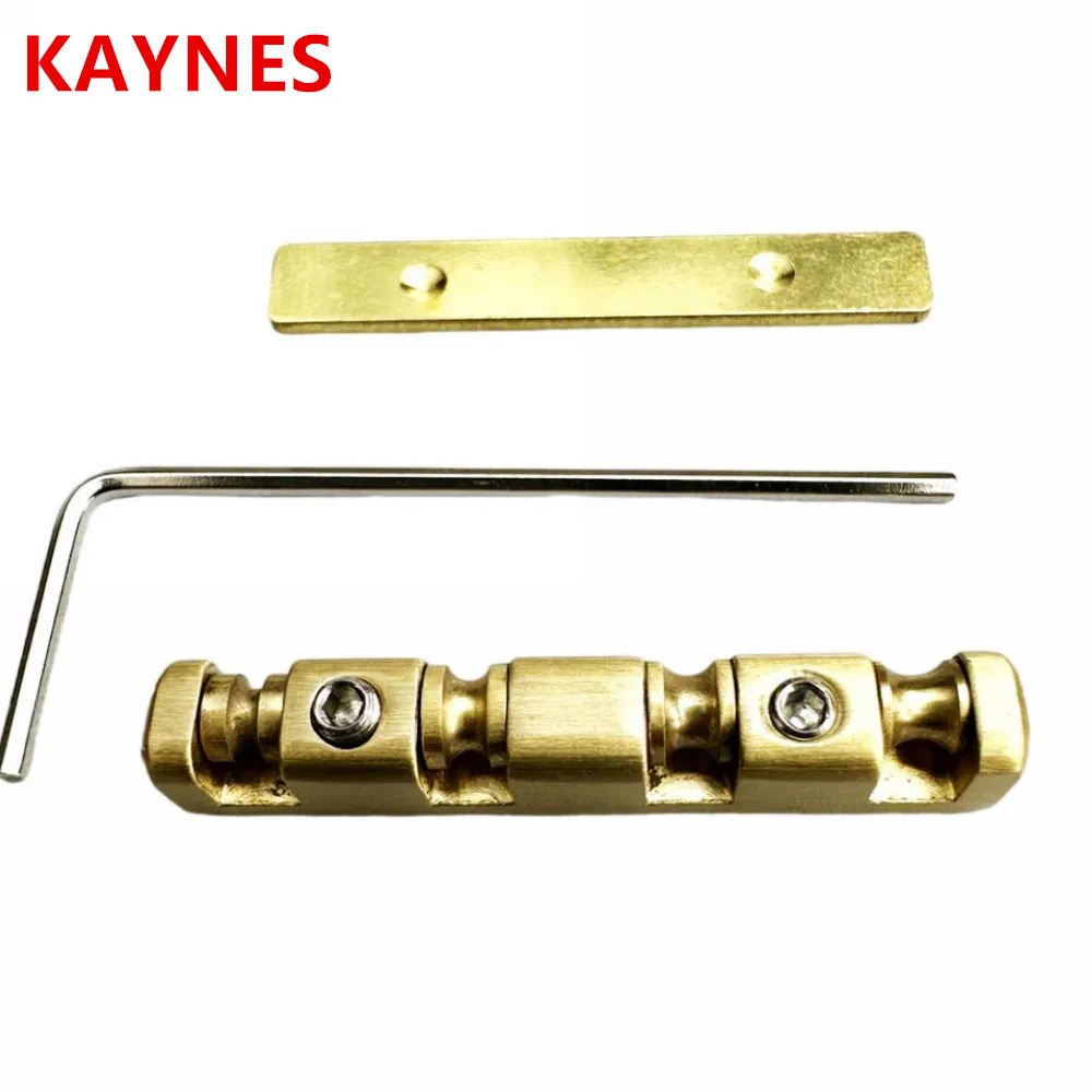 Kaynes Height Adjustable 38mm Brass Roller Guitar Nut Replacement for 4 String Electric Bass