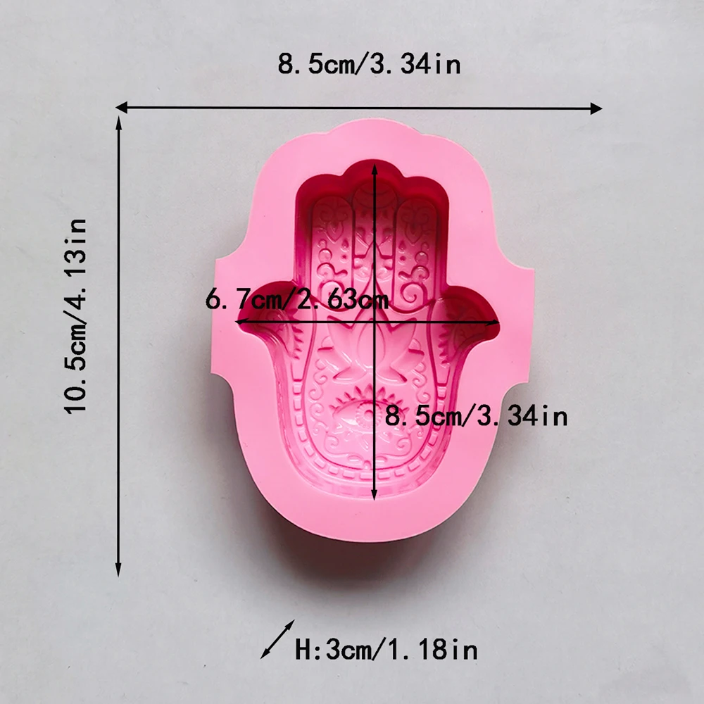 2/4pcs Silicone Soap Molds DIY Handmade Form for Hand Palm Shaped Toilet Soaps Mould Wax Supplies Candle Making Mold