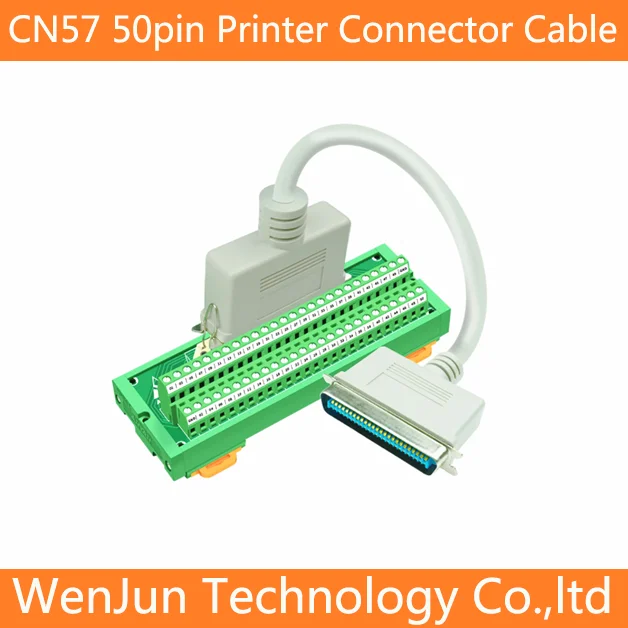 High Quality CN57 series 40500 50P Printer Connector Cable 50pin Male to Male Splitter Connector Cord