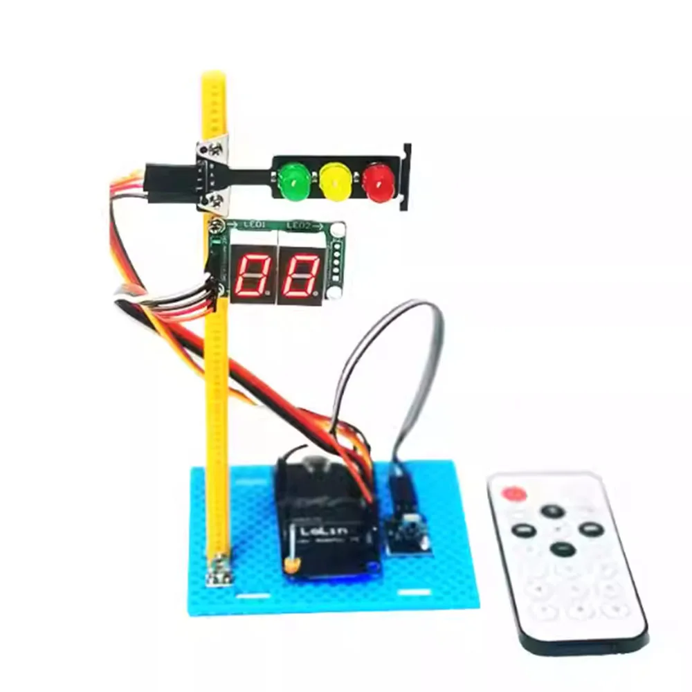 

Remote Control Countdown Traffic Light Kids Science Toys STEM Technological Physics Learning Kit Educational Toys For Children