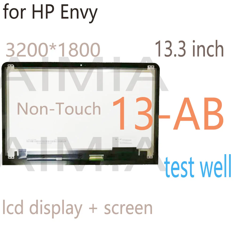 

13.3 inch FHD QHD for HP Envy 13-AB 13-AB077CL 13-ab015tu 13-ab027TU 13-ab024TU LCD Display Screen Assembly Frame Replacement