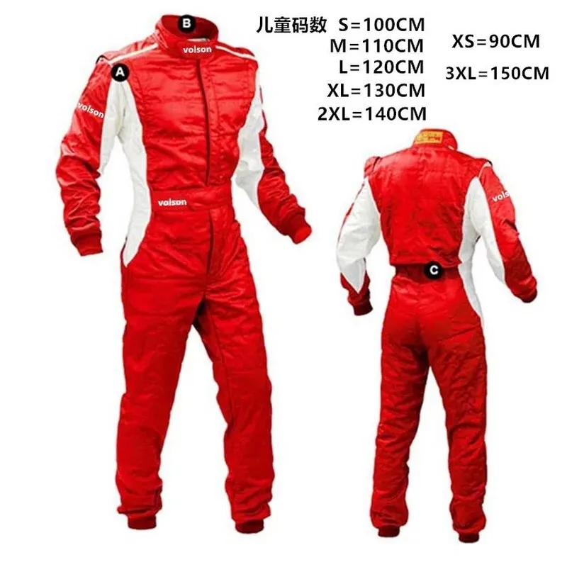 Four Season Car F1 Off Road Kart Kart One Piece Racing Suit Waterproof Adult And Children'S Wear Resistant Fashion Racing Suit