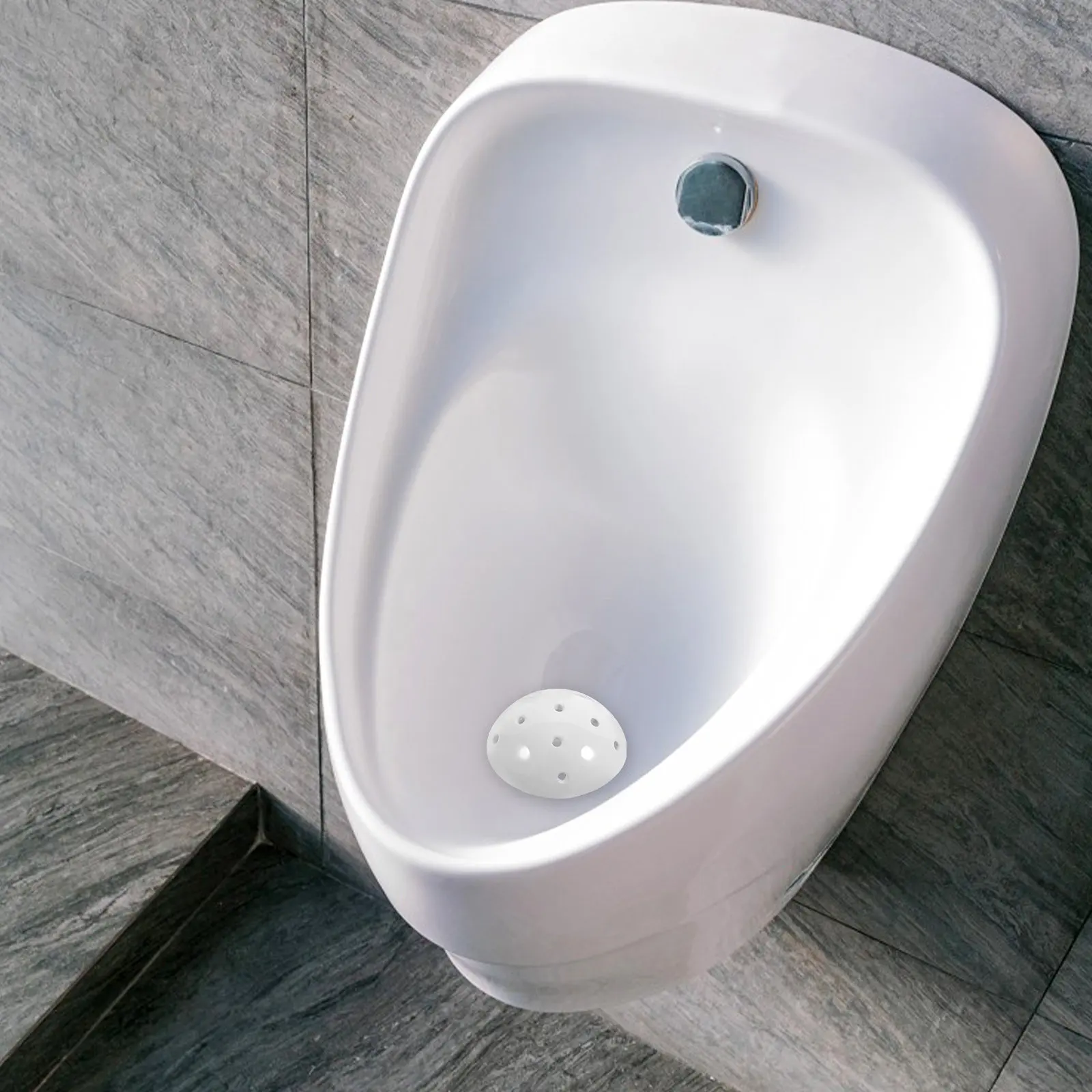 

Ceramic Urinal Strainer Stopper Secure Fit Portable Compact Design Prevents Splashing Minimizes Odors Bathroom Urinal Drain