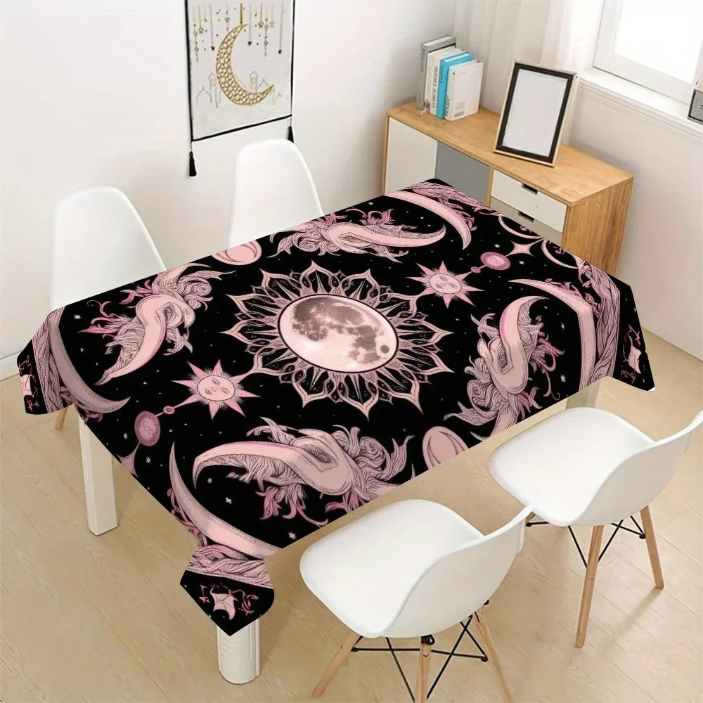 Card element vitality tablecloth - an ideal choice for outdoor dining, farmhouse decoration, Easter and Valentine's Day giftsxzj