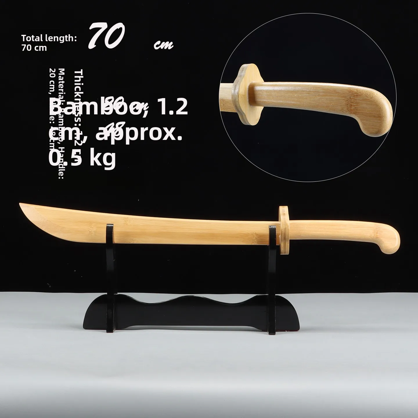 Full Bamboo Traditional Chinese Tai Chi Sword Wooden Morning Martial Arts Training Weapon Performance Art Toy Gift
