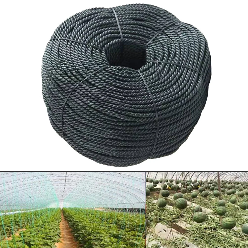 Black Rope Coil Black Poly Rope High-density Polyethylene Moisture Resistant Strong And Long-lasting Industrial Tasks